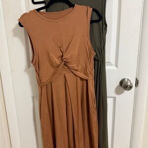 TWO Maternity And Nursing Dresses from Simple Wishes Debra